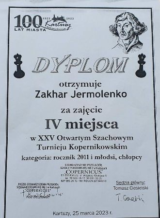 Sukces uczestnika Pracowni Szachowej